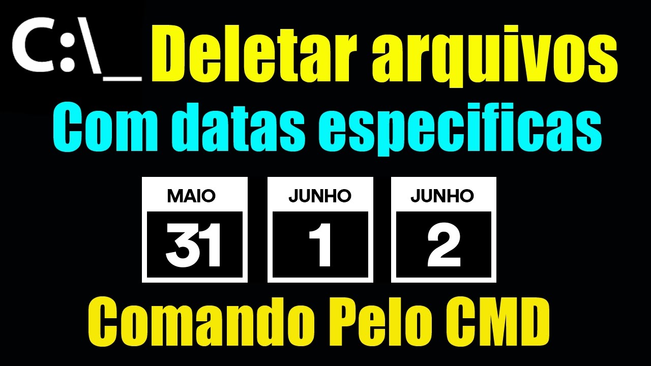 Como deletar arquivos com data especifica pelo CMD MS-DOS