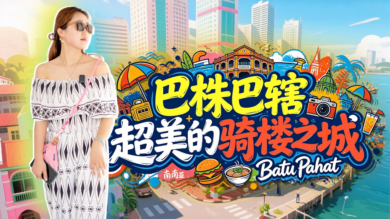 马来西亚🇲🇾骑楼之城 峇株巴辖 穿越般的时光记忆之城 太喜欢这里的老城骑楼了