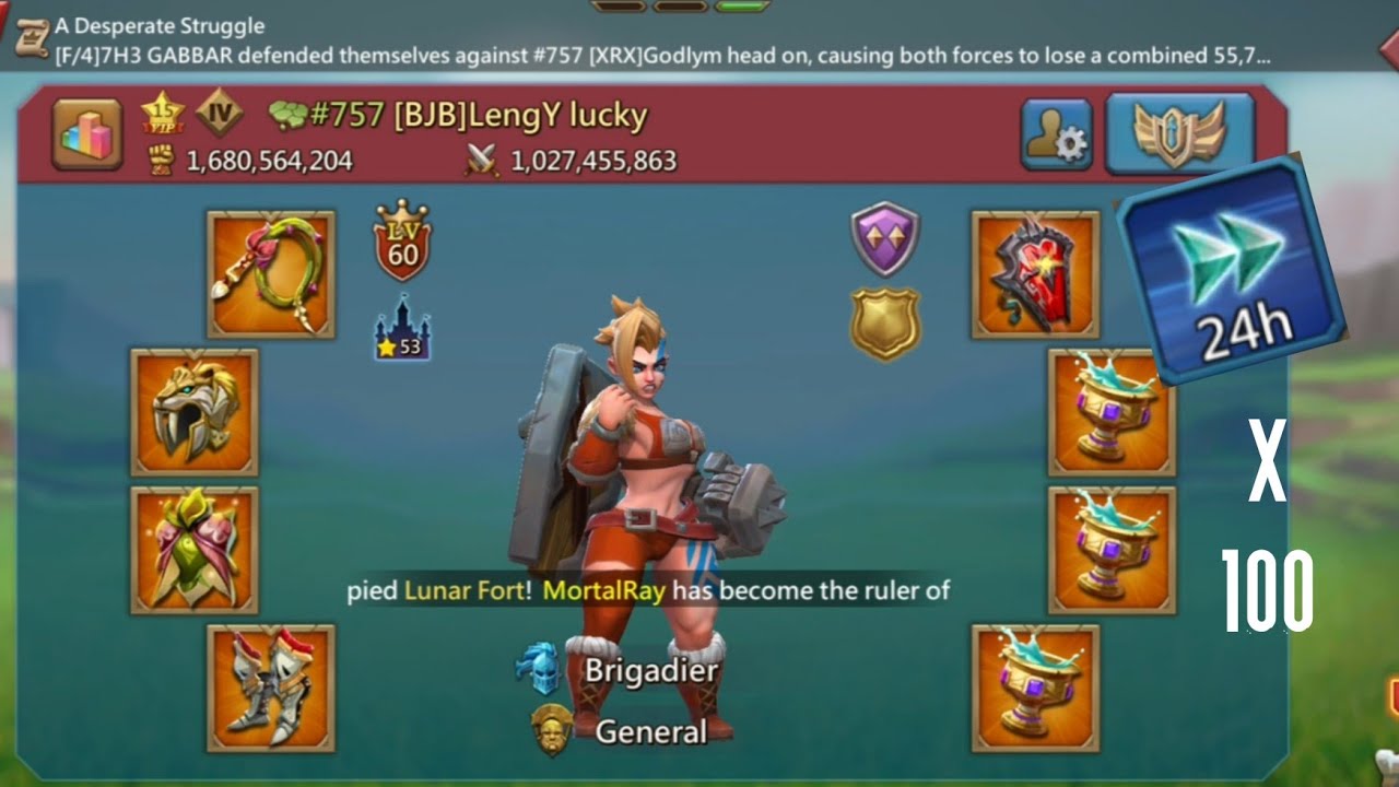 Lords Mobile - F2P Solo Trap Vs Baron || Gem Ransom || KvK Action