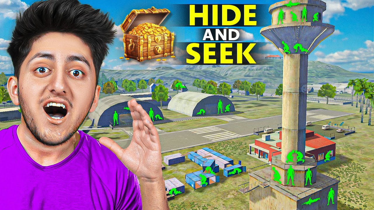 Playing Hide And Seek In Hanger 😂 Can I Find All The Chimkandis ? 'Very Difficult' - free fire