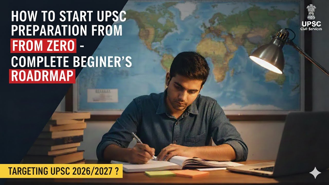 HOW TO START UPSC PREPARATION FROM ZERO - COMPLETE BEGINNER&rsquo;S ROADMAP