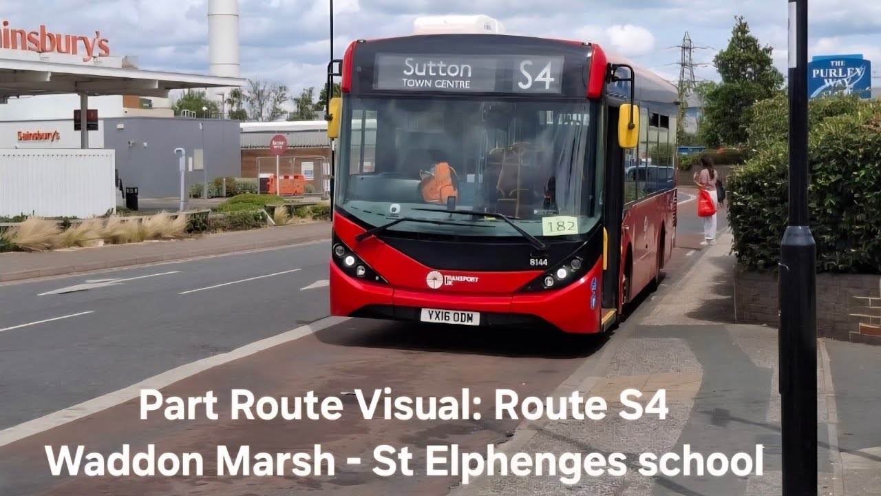 *Part Route Visual* Route S4  Waddon Marsh to St Elphenges school