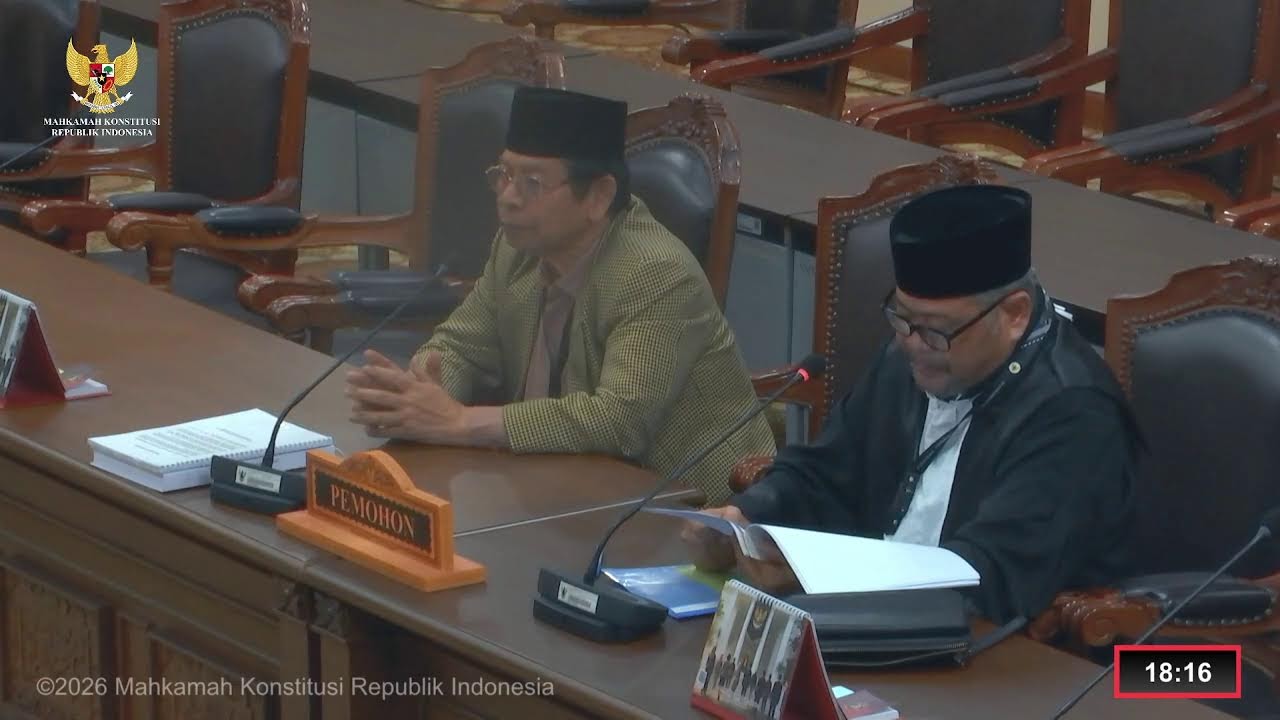 Sidang Perkara Nomor 36, 39/PUU-XXIV/2026. Rabu, 11 Februari 2026.