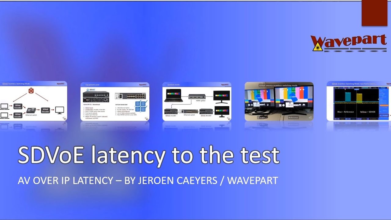 SDVoE / AV over IP latency to the test