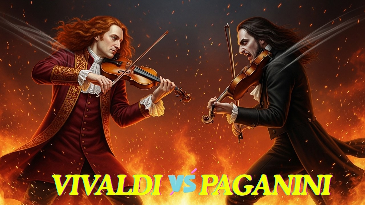 When Two Violin Geniuses Collide, History Trembles 🎻| Vivaldi Paganini Epic Battle, classical music