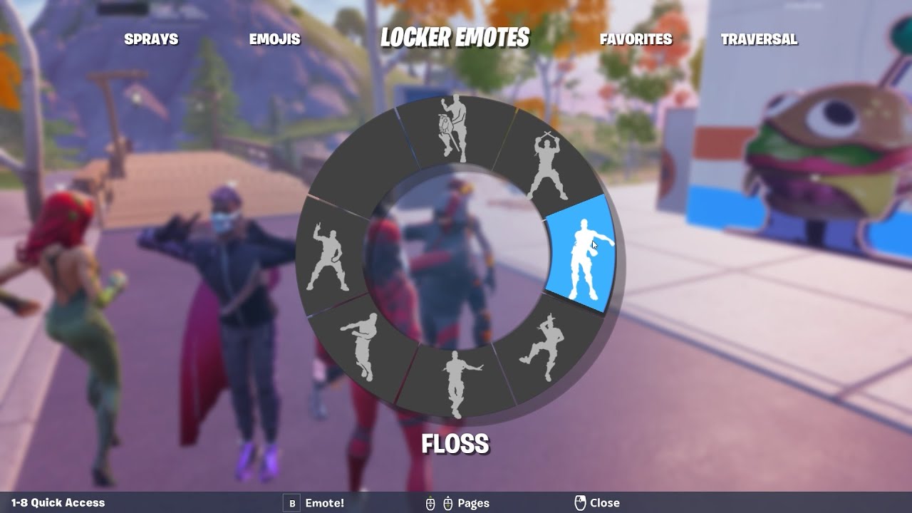 Ruby Skin Flexing Rare Emotes in Party Royale