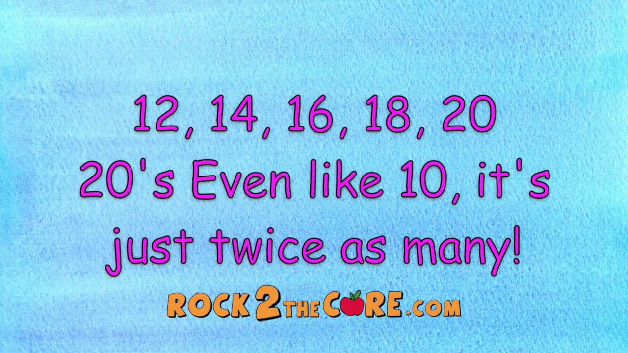 Even and Odd Numbers Song - Rock 2 the Core - K-5 Math
