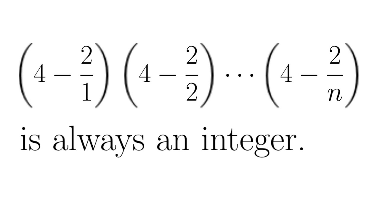 Why is This Product of Fractions Always an Integer?