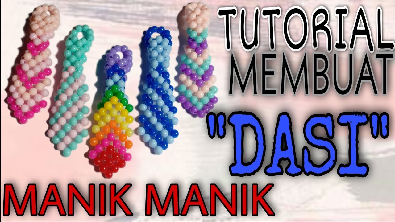 DIY | How To Make Beaded Keychain Tie | Tutorial Membuat Dasi Manik Manik