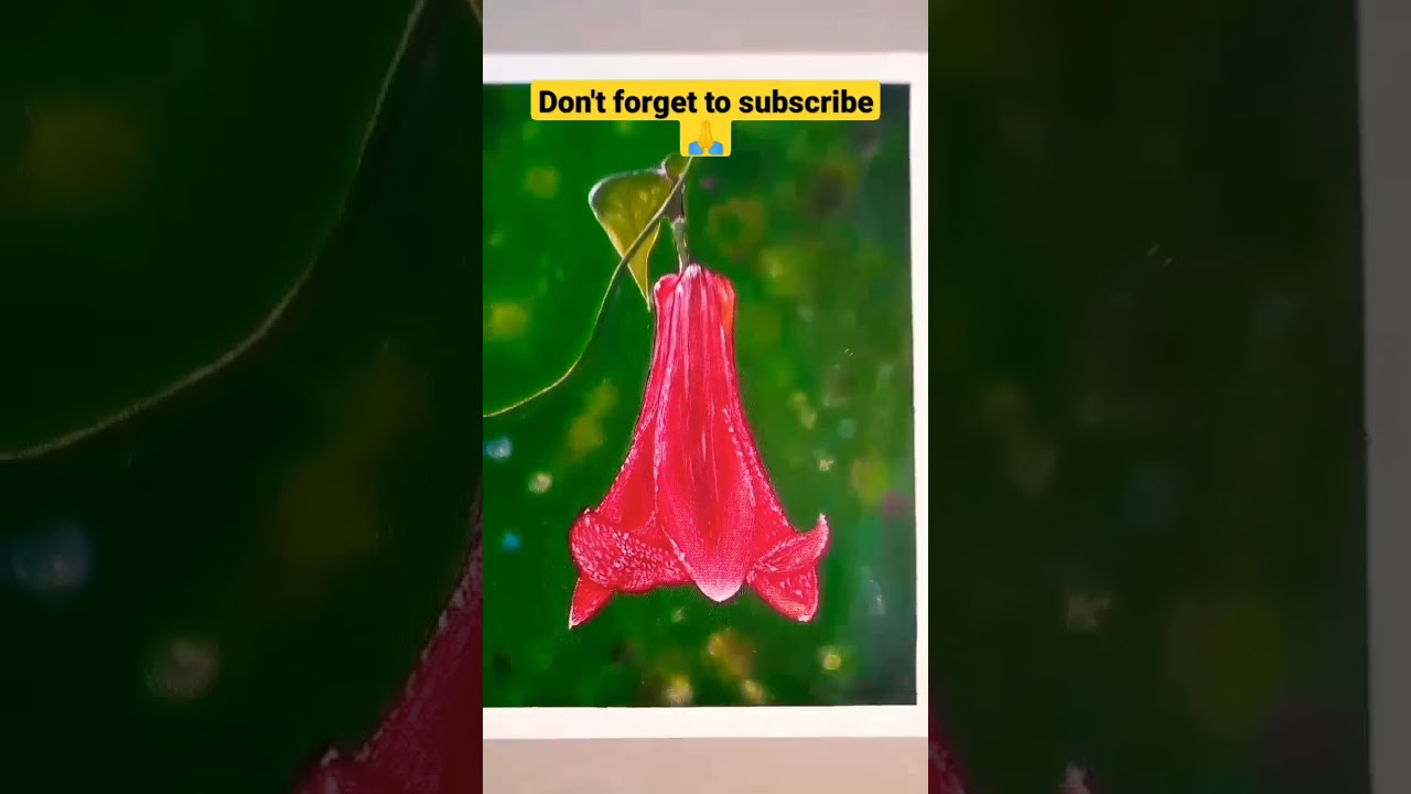 Realistic Exotic Flower 🌺🌹 Acrylic Painting 🎨🖌️#shorts