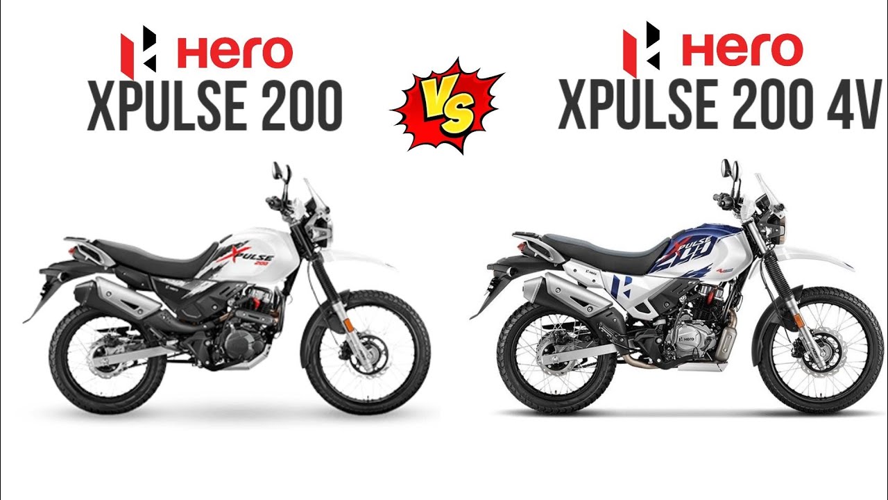 HERO XPULSE 200 4V VS XPULSE 200 2V | Comparison | Mileage | Top Speed | Price | Bike Informer