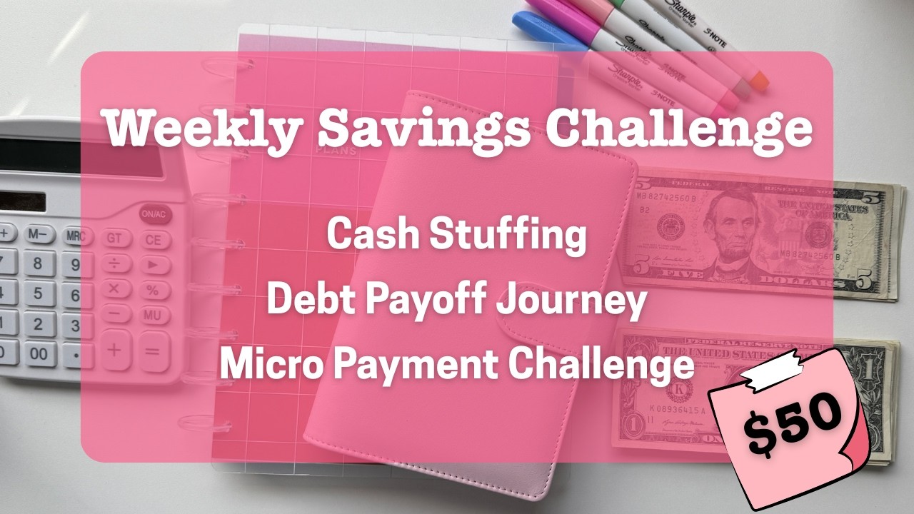 $50 Savings Challenge 💸 | Micro Payments Based on YouTube Stats + Cash Stuffing