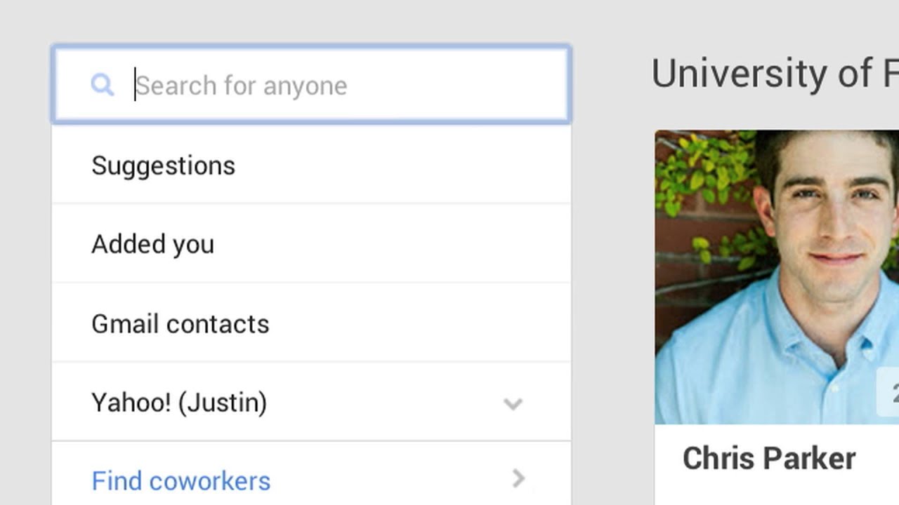 Google+: Find people you know