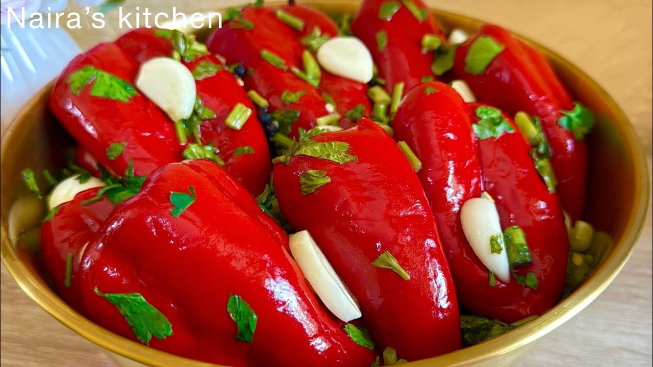 🌶️ Մարինացրած Կարմիր Պղպեղ - Համեղ և Փորձված Տարբերակ Pickled Red Peppers Маринованный Красный Перец