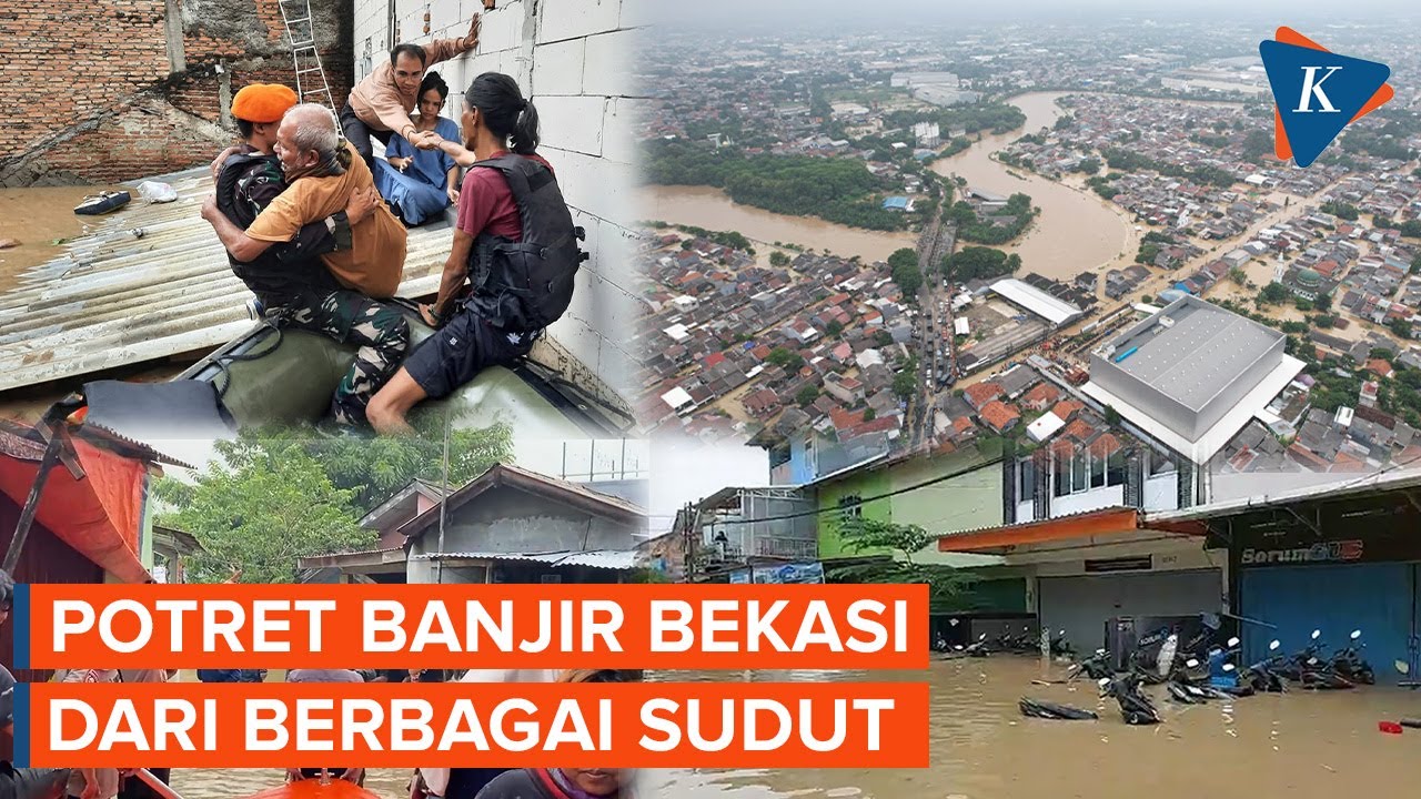 Penampakan Banjir di Berbagai Wilayah Bekasi