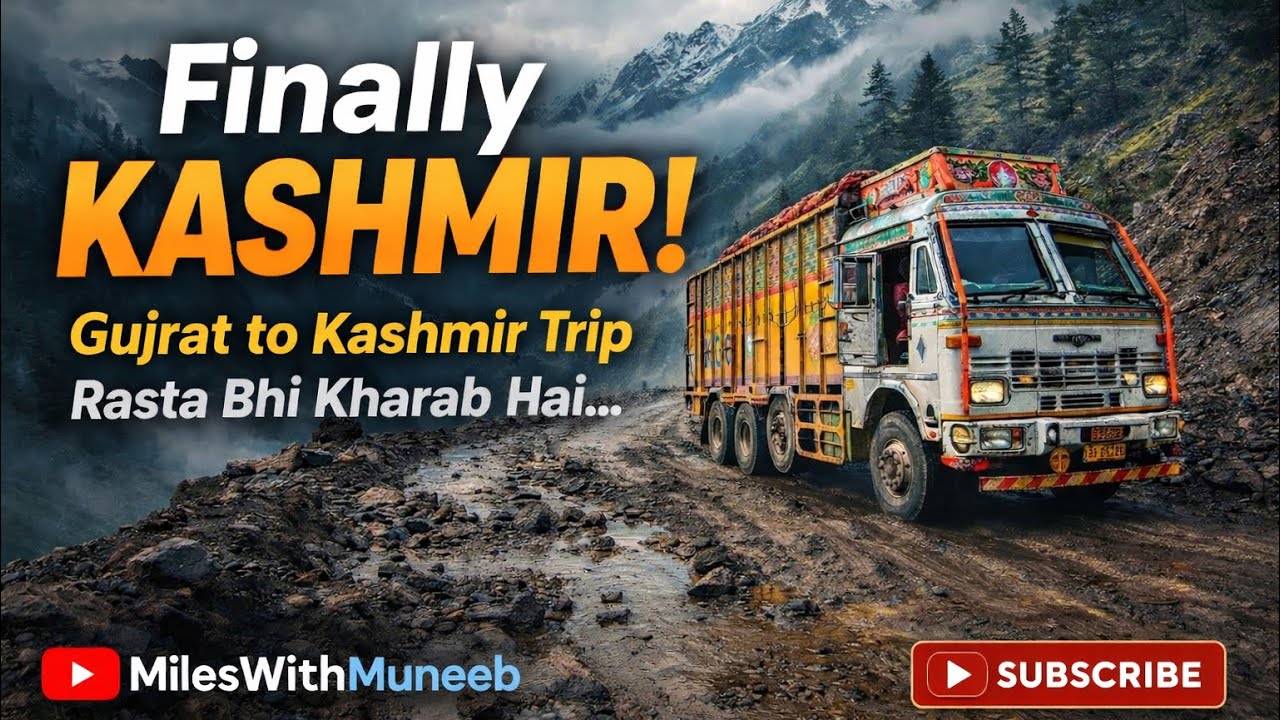Finally Kashmir 😍 | Gujrat to Kashmir Truck Trip 🚛 | Rasta Bhi Kharab Hai