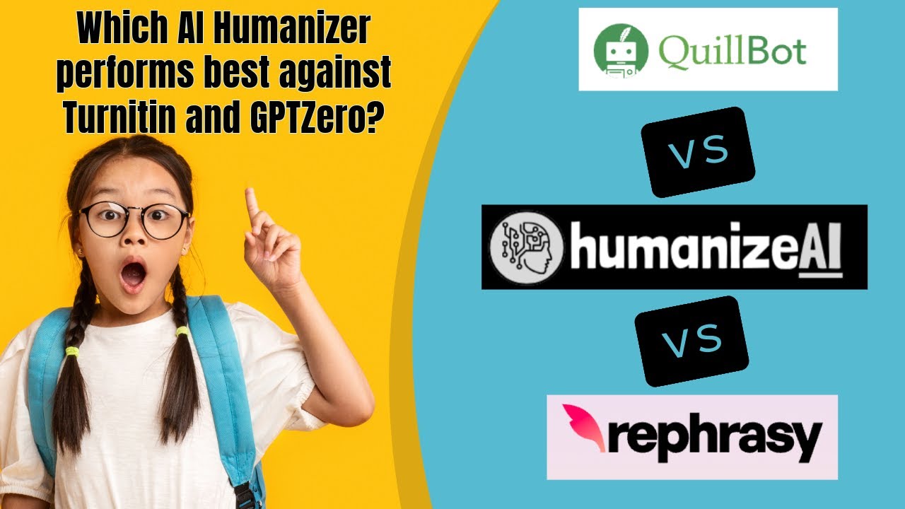 humanizeAI vs. Quillbot vs. Rephrasy - Which AI Humanizer performs best?