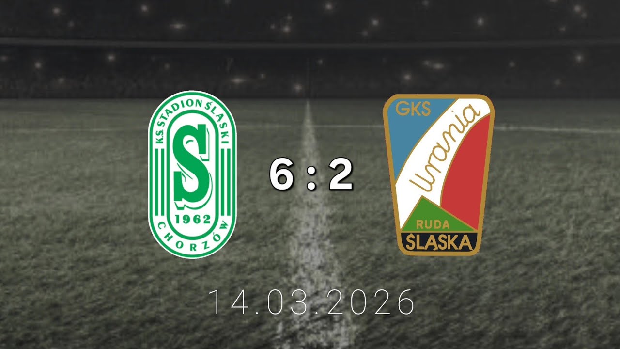 14.03.2026: KS STADION ŚLĄSKI CHORZÓW - GKS URANIA RUDA ŚLĄSKA [2 LIGA / 2012]