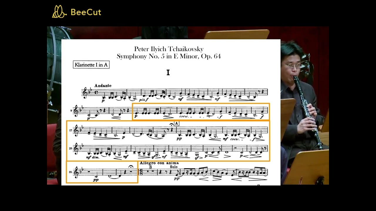 Tchaikovsky Symphony No.5 Op.64  1st movement Beginning-Clarinet Soli
