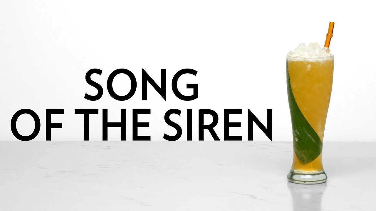 Song of the Siren - A Modern Tiki Cocktail with Opal Nugget Ice