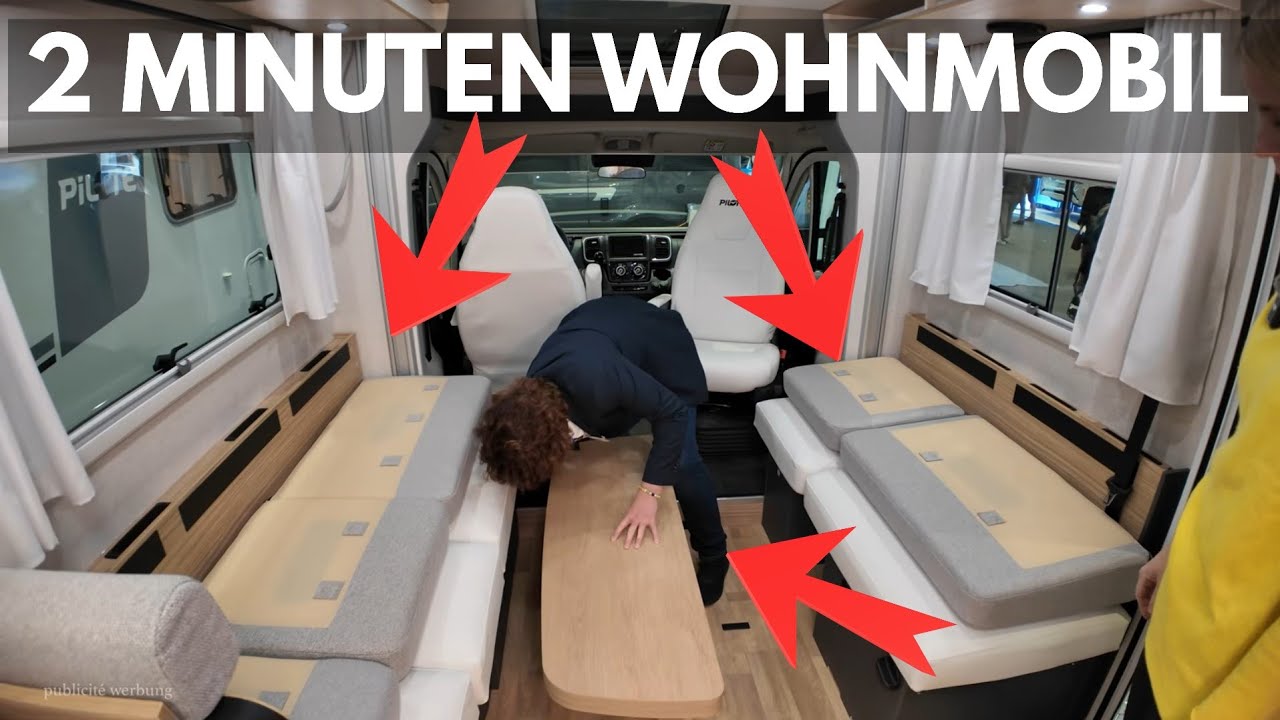 FRANZOSEN bauen NEUARTIGES 2 MINUTEN mini WOHNMOBIL: Pilote P690D Evidence 100% mehr BETT+WOHNZIMMER