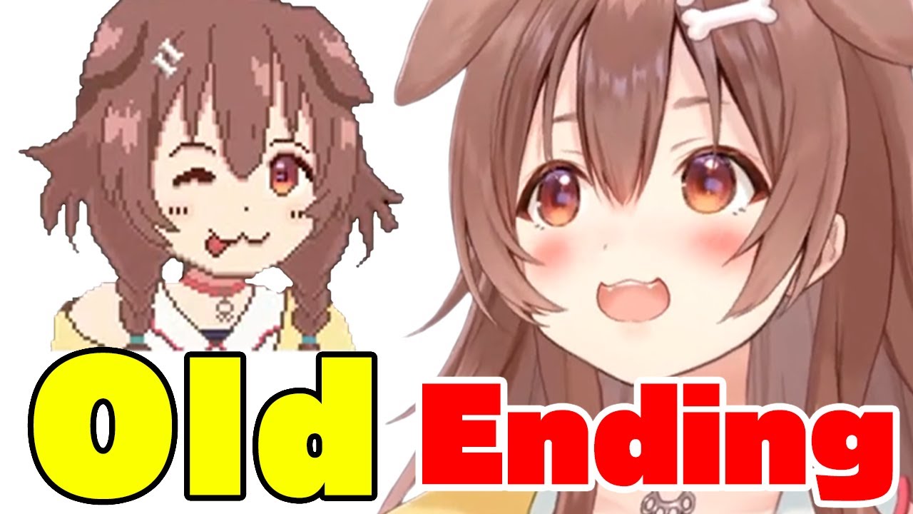 Inugami korone shows off the old ending【ENG SUB/Hololive】