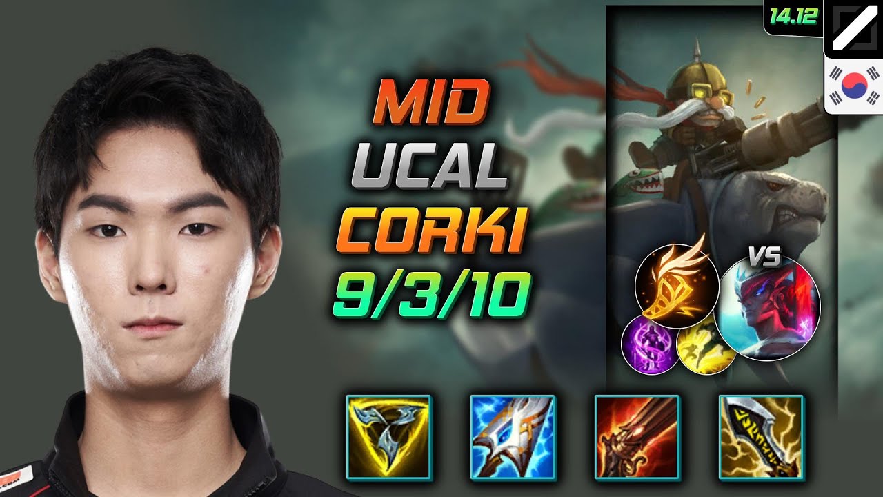 Corki Mid Build Ucal Trinity Force Fleet Footwork - LOL KR Challenger Patch 14.12