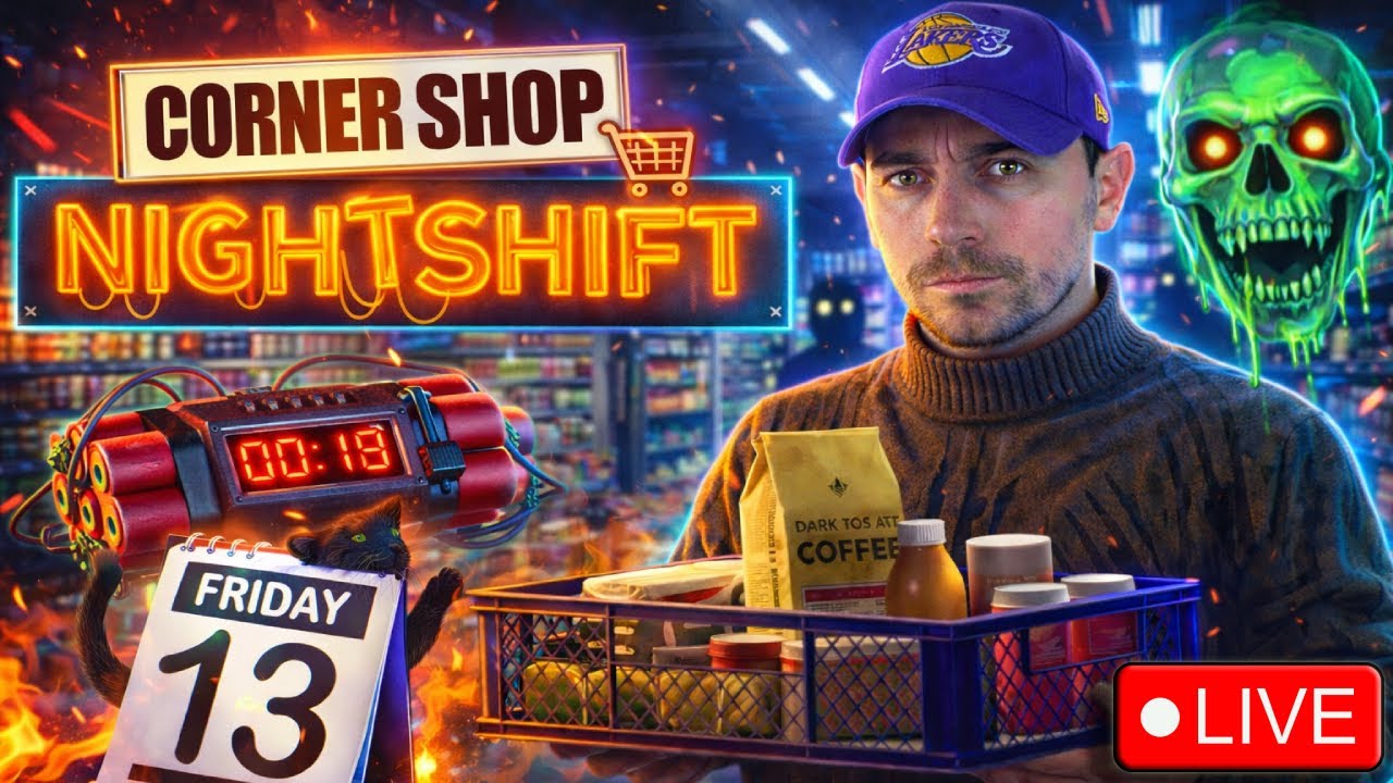 🔥 ПЕТЪК 13-ти… ОСТАНАХ САМ НА НОЩНА СМЯНА 😱😨 | Corner Shop Nightshift LIVE