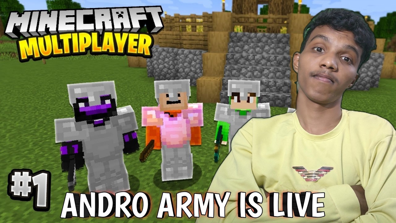 MINECRAFT FREE 24 HOURS SERVER BY ANDRO ARMY😎🙌  #minecraft #shortsfeed #verticallive #shortlive