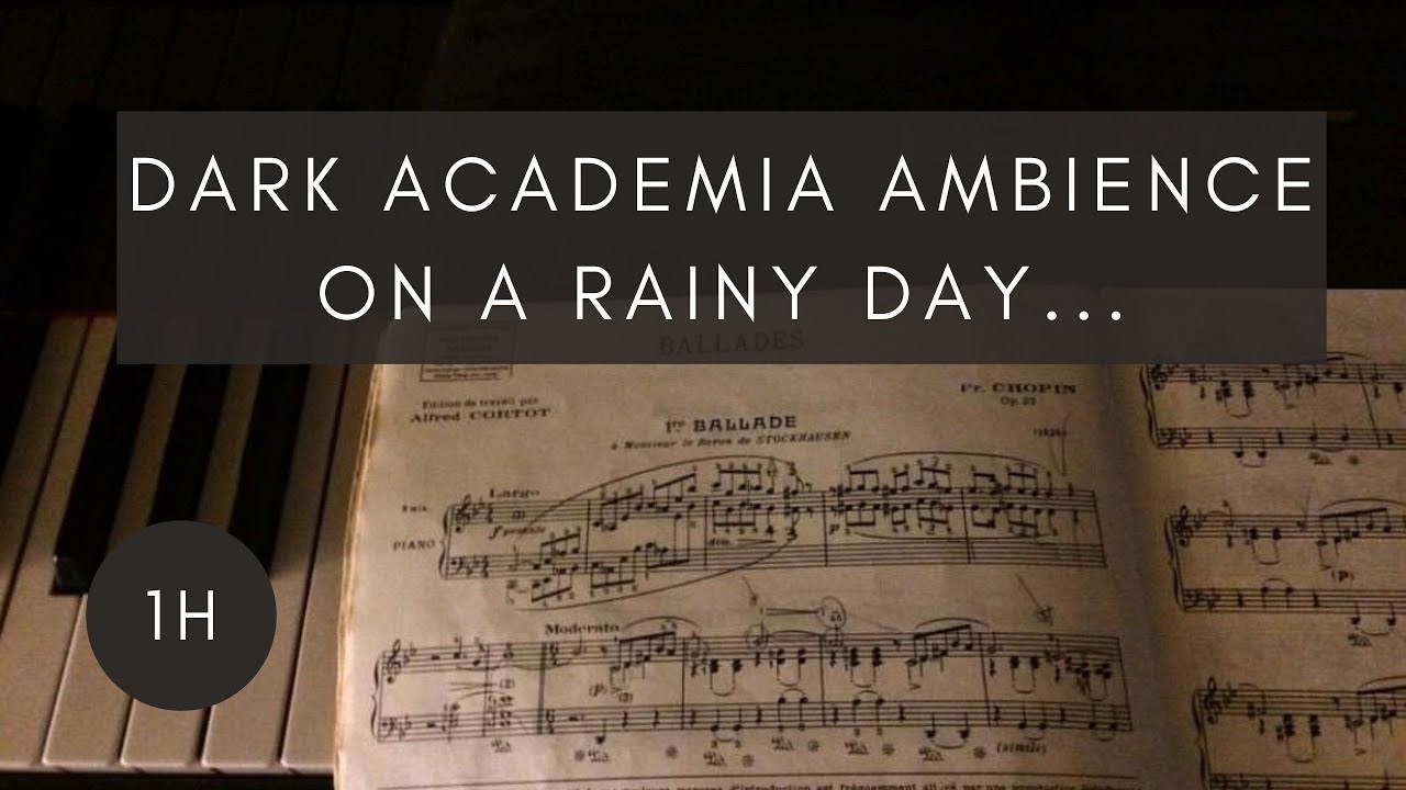 Dark academia ambience for melancholic writers...