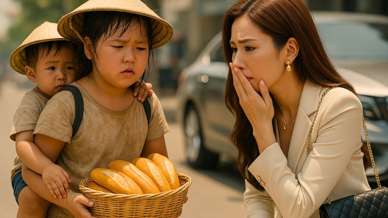 Bé Gái Cõng Em Đi Bán Bánh Mì, Không Thể Ngờ Được Người Phụ Nữ Mua Bánh Là Mẹ Đã Bỏ Rơi Cả Gia Đình