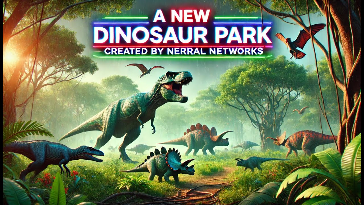 A new dinosaur park, created by neural networks 