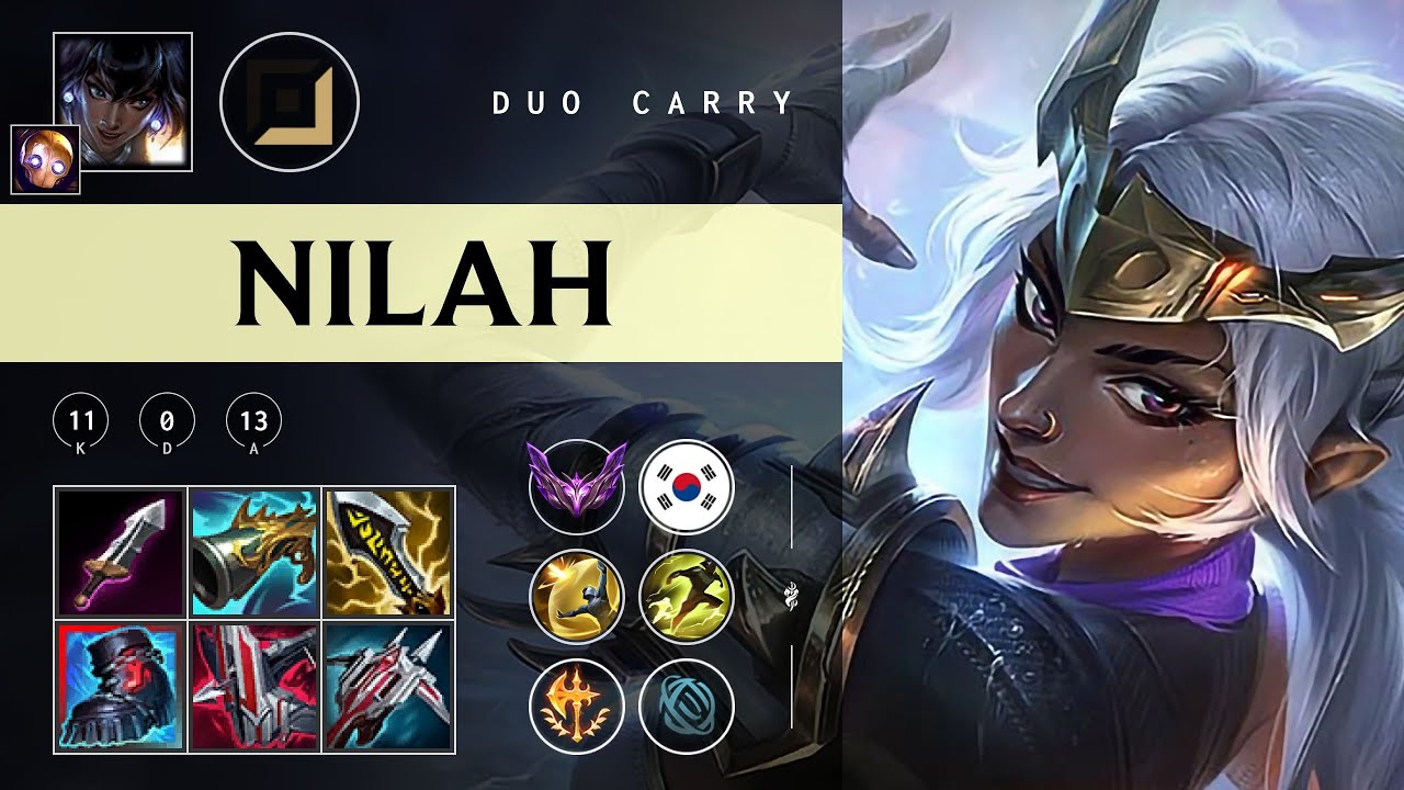 Nilah ADC vs Caitlyn - KR Master Patch 25.22