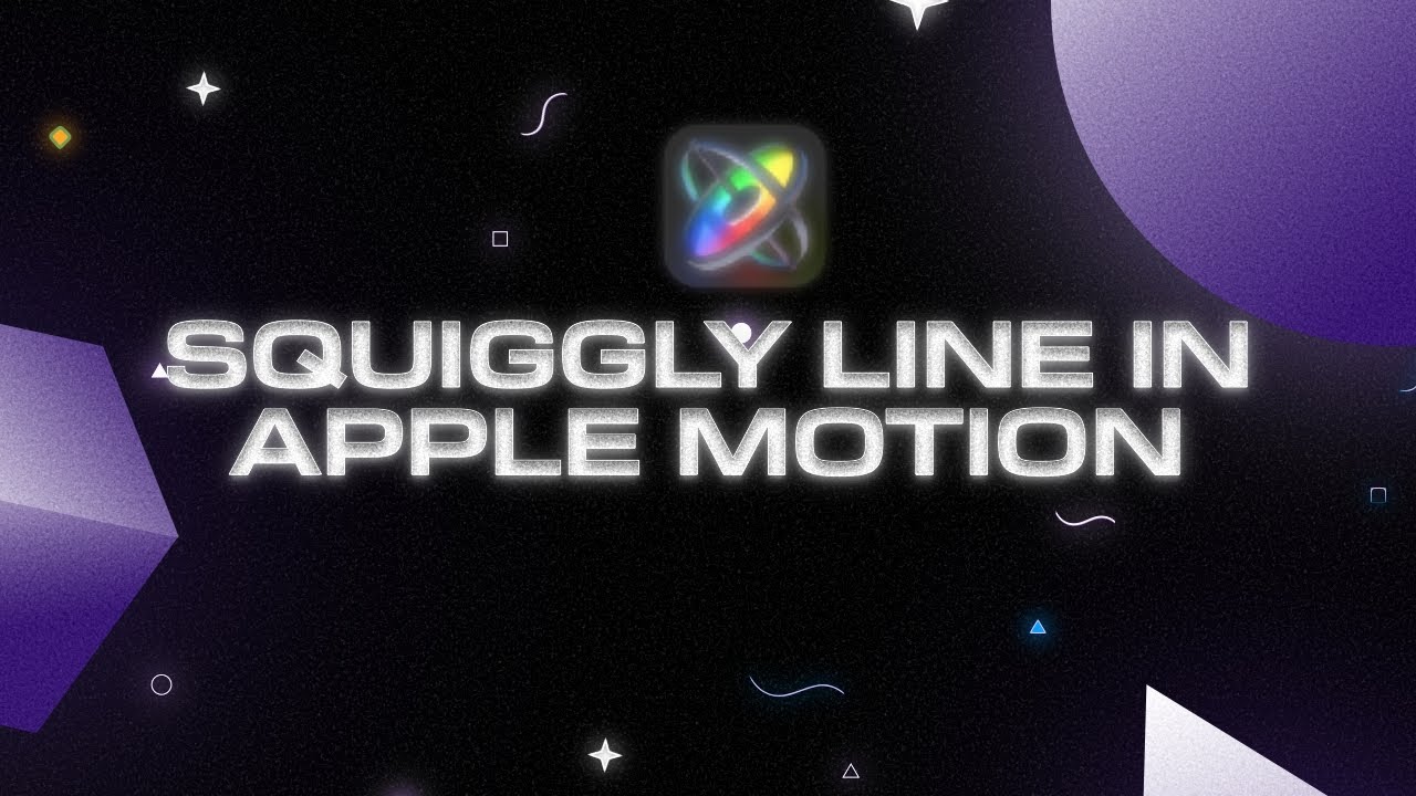 Squiggly Line Tutorial in Apple Motion