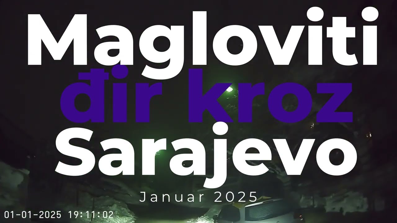 Новогодняя поездка через Сараево в Требевич и обратно / Snow Ride #январь #2025 #visitsarajevo