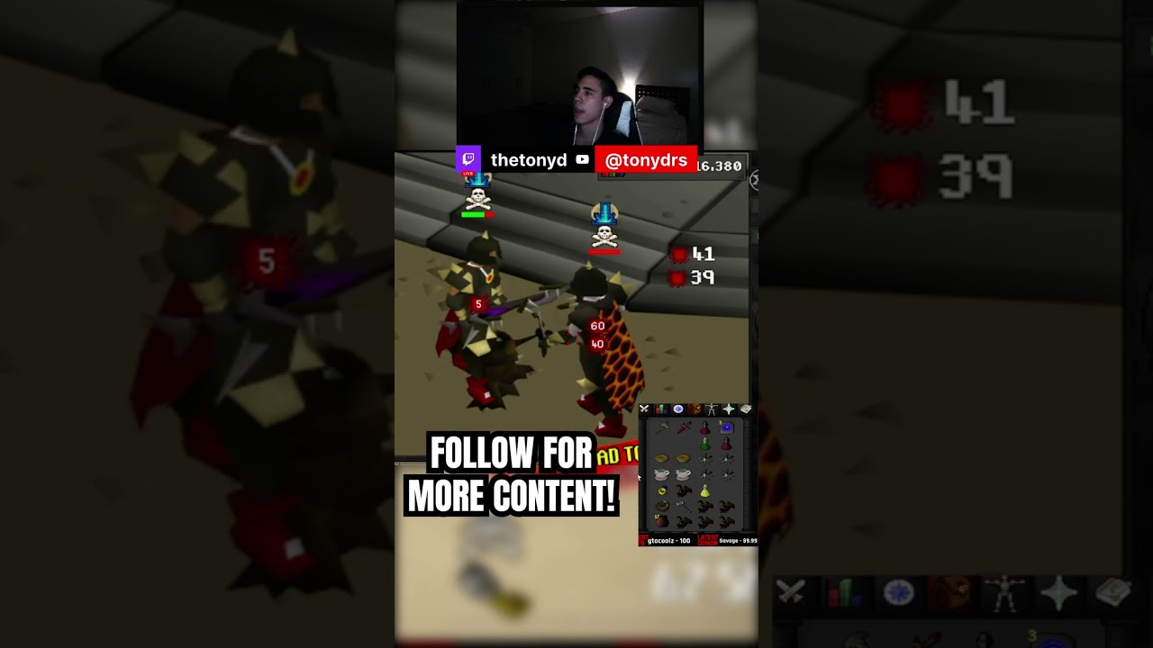 SMOOTH 100 DAMAGE STACK Dharok's Pking on Old School Runescape