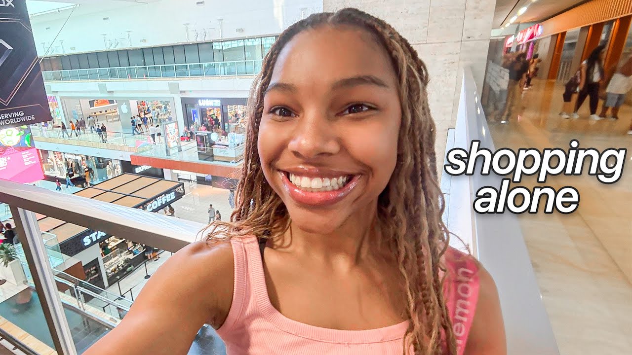 shopping alone for the first time