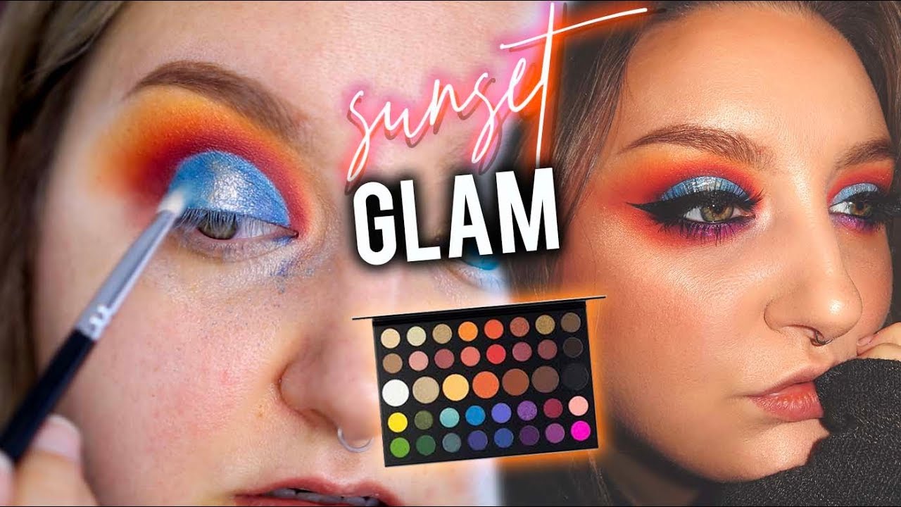 SUNSET GLAM CUT CREASE | JAMES CHARLES x MORPHE PALETTE TUTORIAL