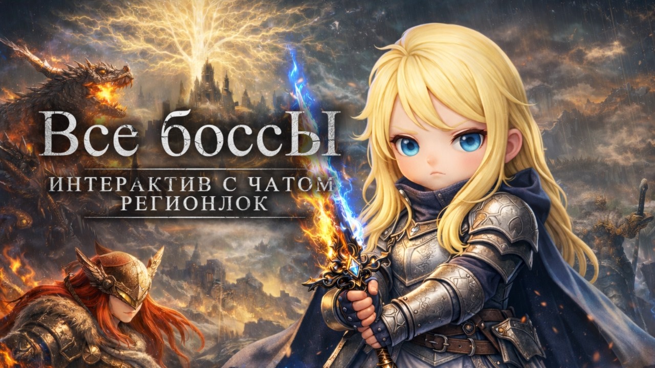 Elden Ring с интерактивом для чата / Все боссы + регионлок / День 8