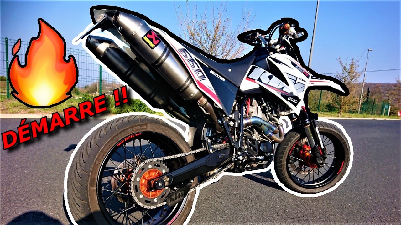 ON RAMÈNE LE BESTIAU ! 🔥 KTM 660 SMC (Démarrage au kick et rodage)