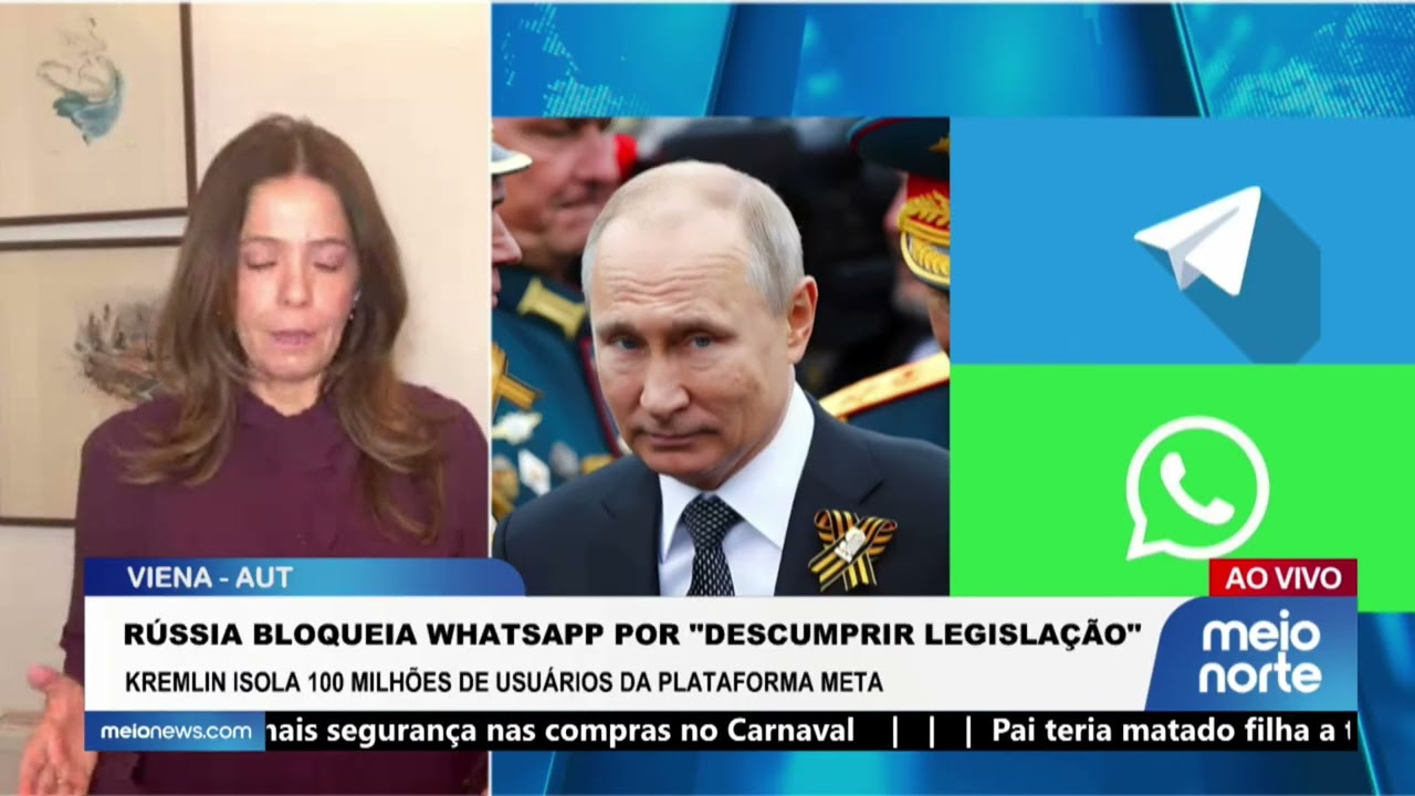Rússia bloqueia WhatsApp e alega descumprimento da legislação | Agora Brasil
