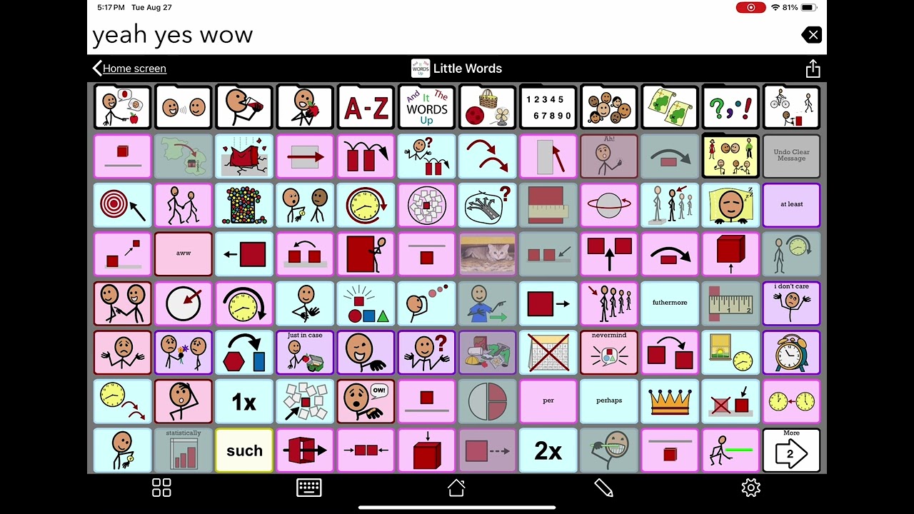 I love my aac! (I'm back!)