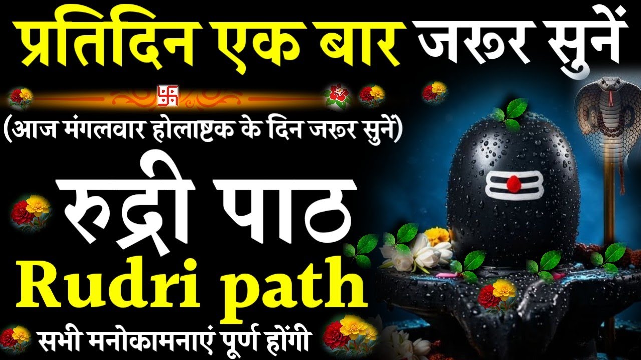 Rudri path || रुद्री पाठ|प्रतिदिन एक बार जरूर सुनें|#@pujapathmantrastotra_shakti9 #rudripath #shiv 