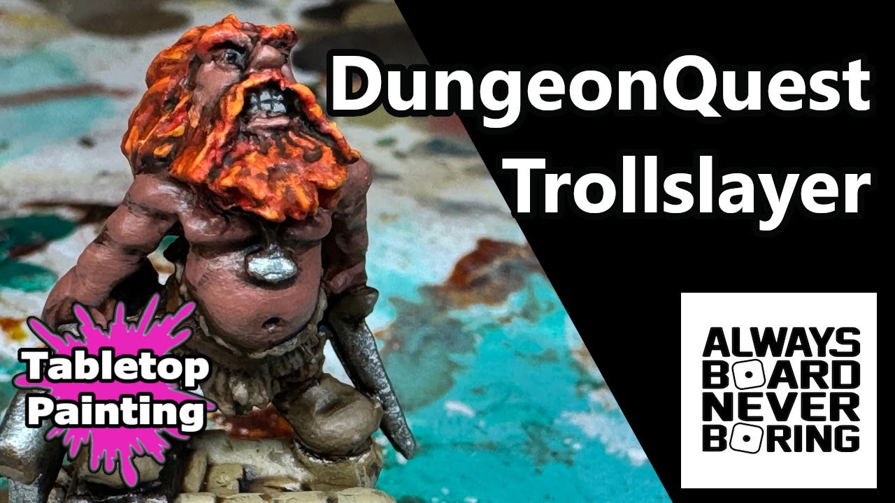 Painting the Dwarf Berserker for DungeonQuest | Oldhammer Painting Guide for a Dwarven Trollslayer