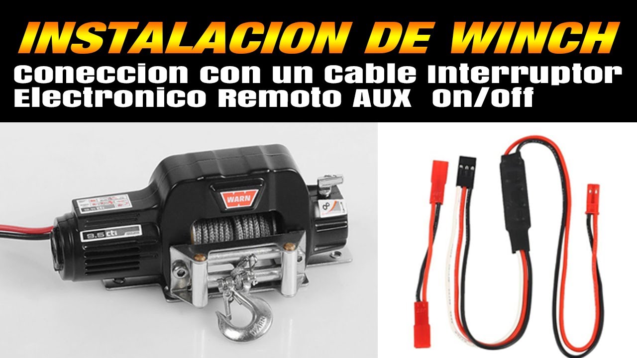 INSTALACION DE WINCH. Conexión con un Cable Interruptor Electrónico Remoto AUX On/Off. Muy faci..!!