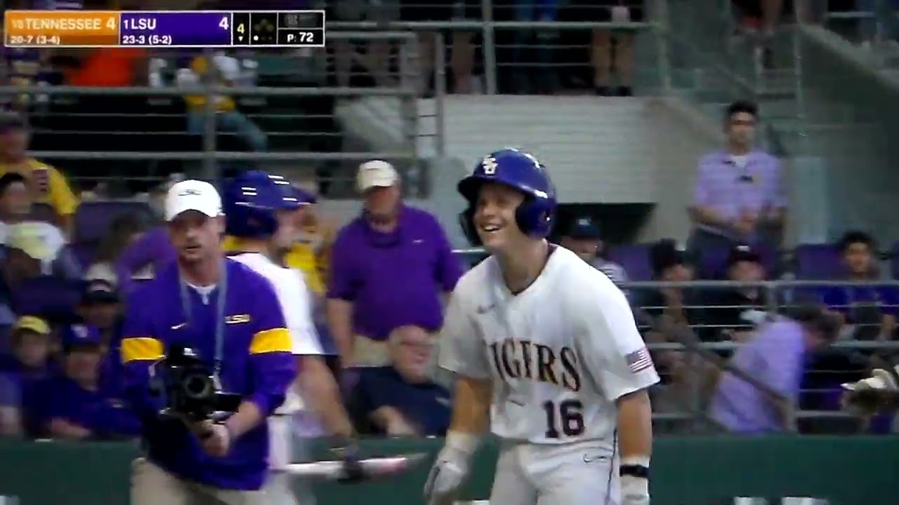 LSU's Brady Neal hits home run vs. Tennessee