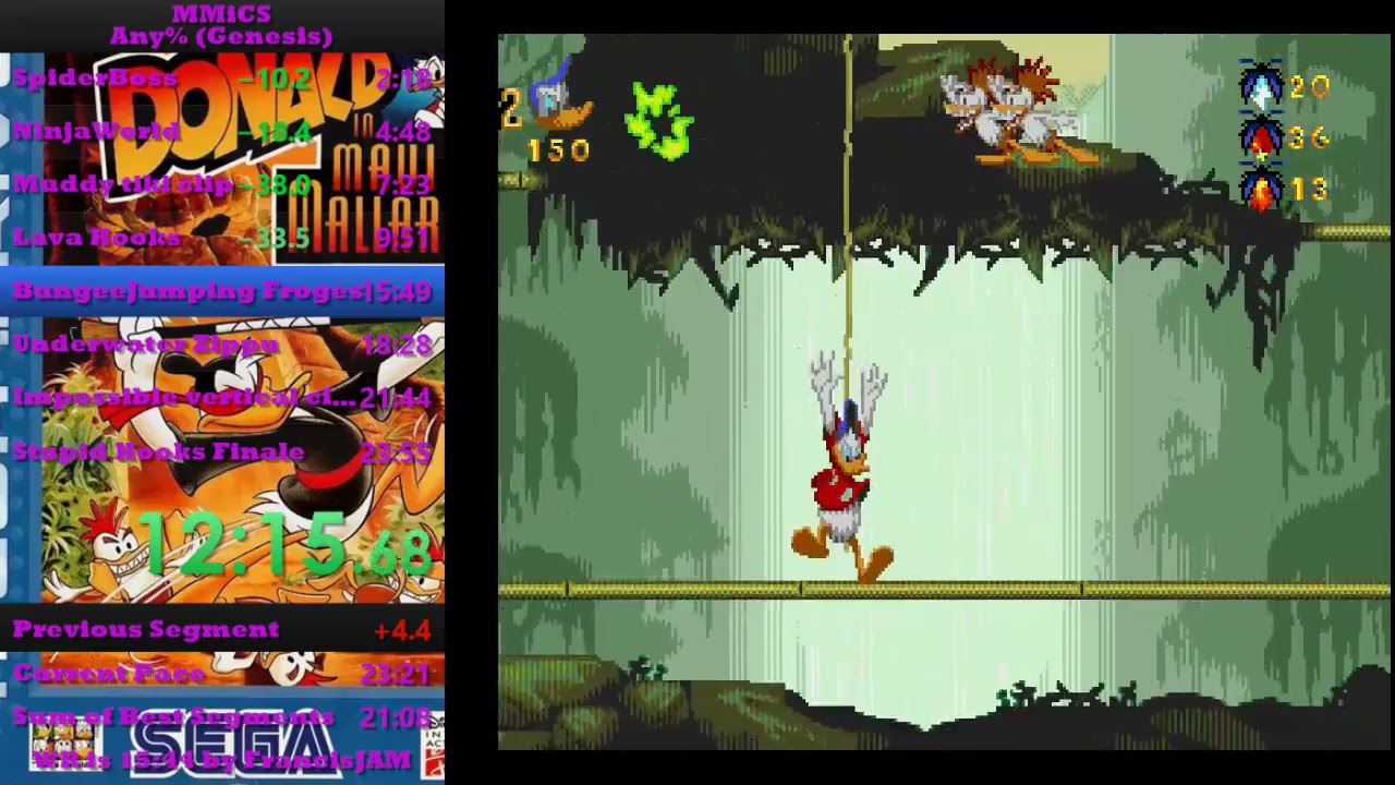 Maui Mallard In Cold Shadow (Genesis) Any% Speedrun in 22:22