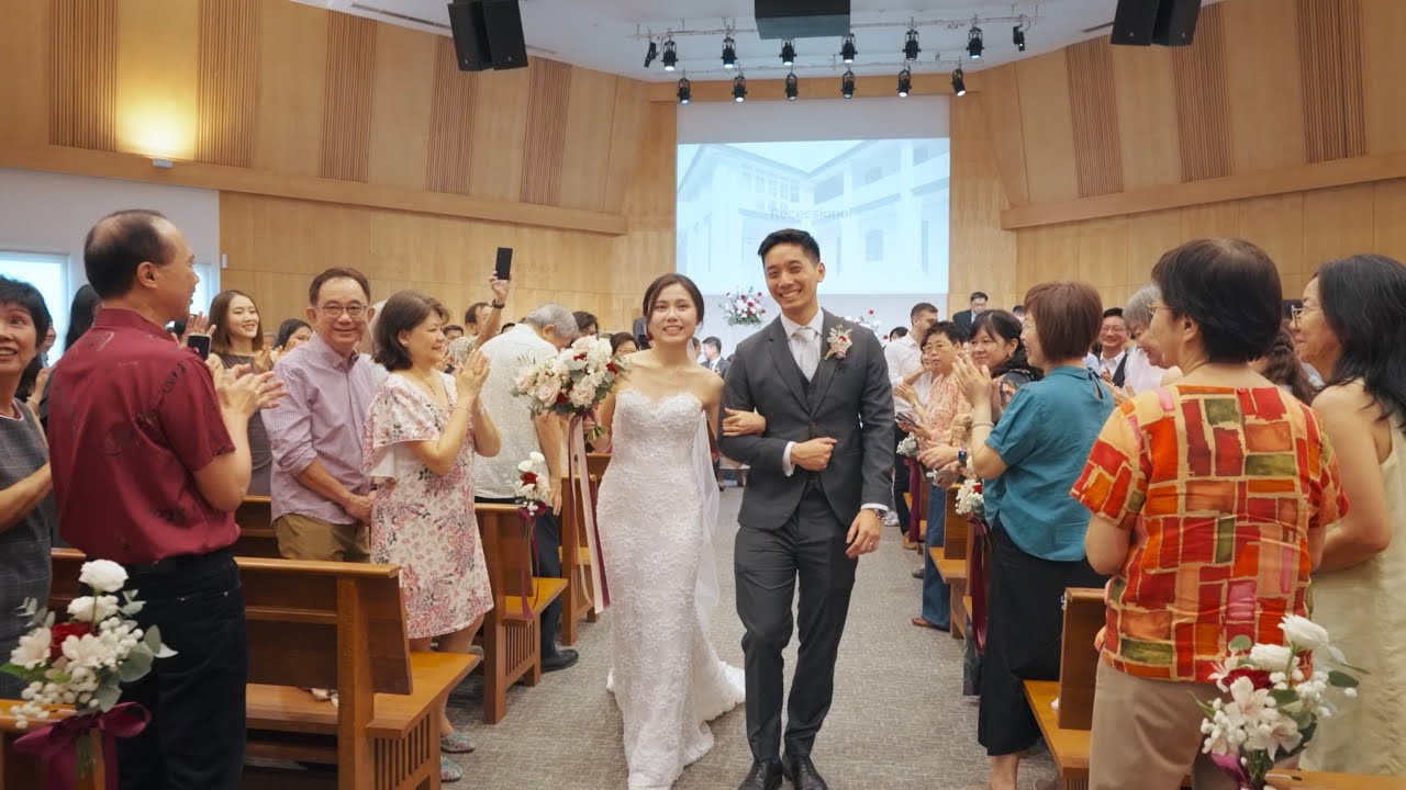 K & C | Same Day Edit Wedding Video | Singapore Church Wedding video