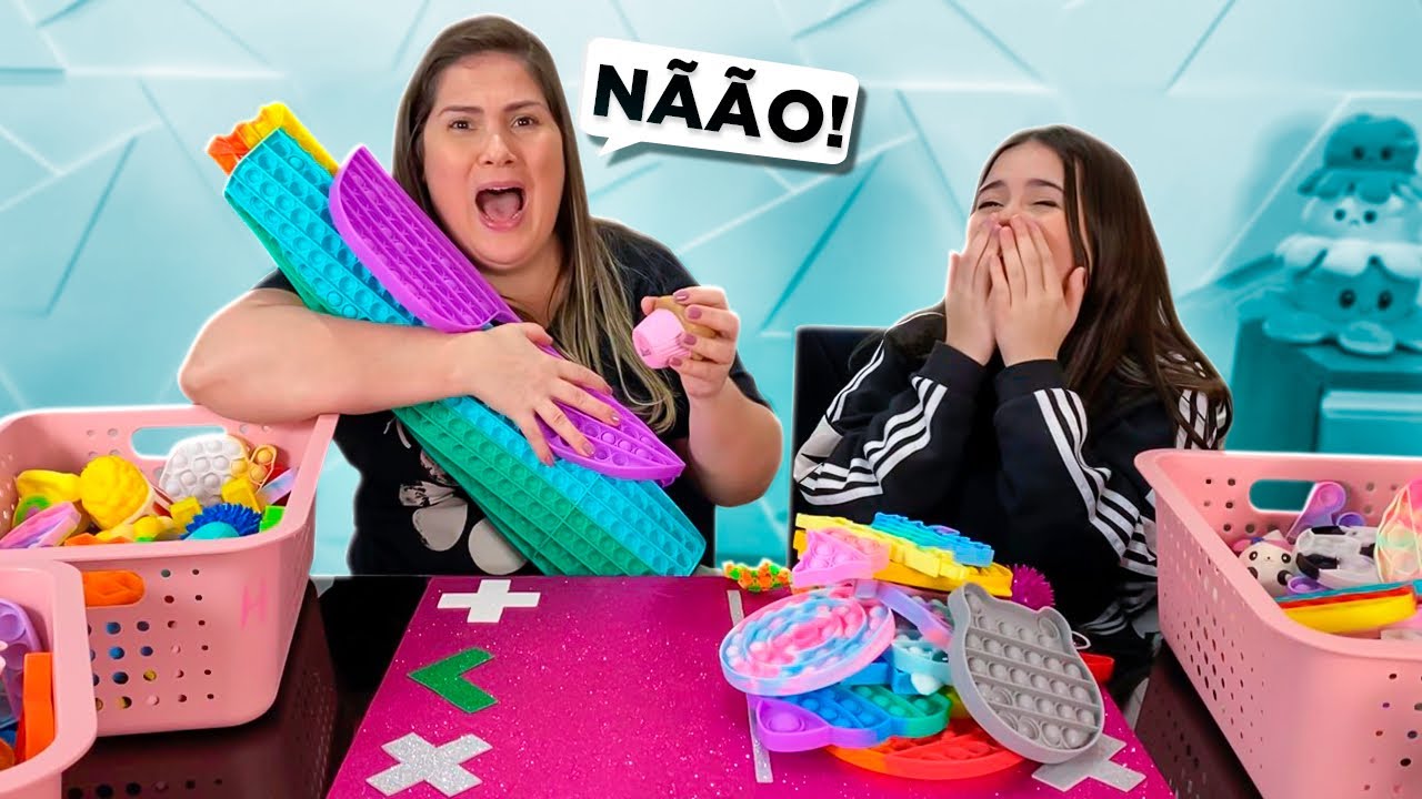 TROCA DE FIDGET TOYS * ELA ESQUECEU DA REGRA KKKK