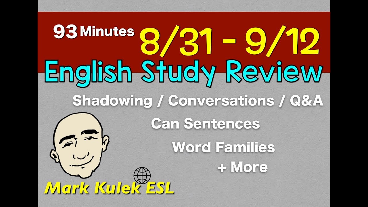 English Study Review - введения, предложения, предложения + еще | Марк Кулек - ESL